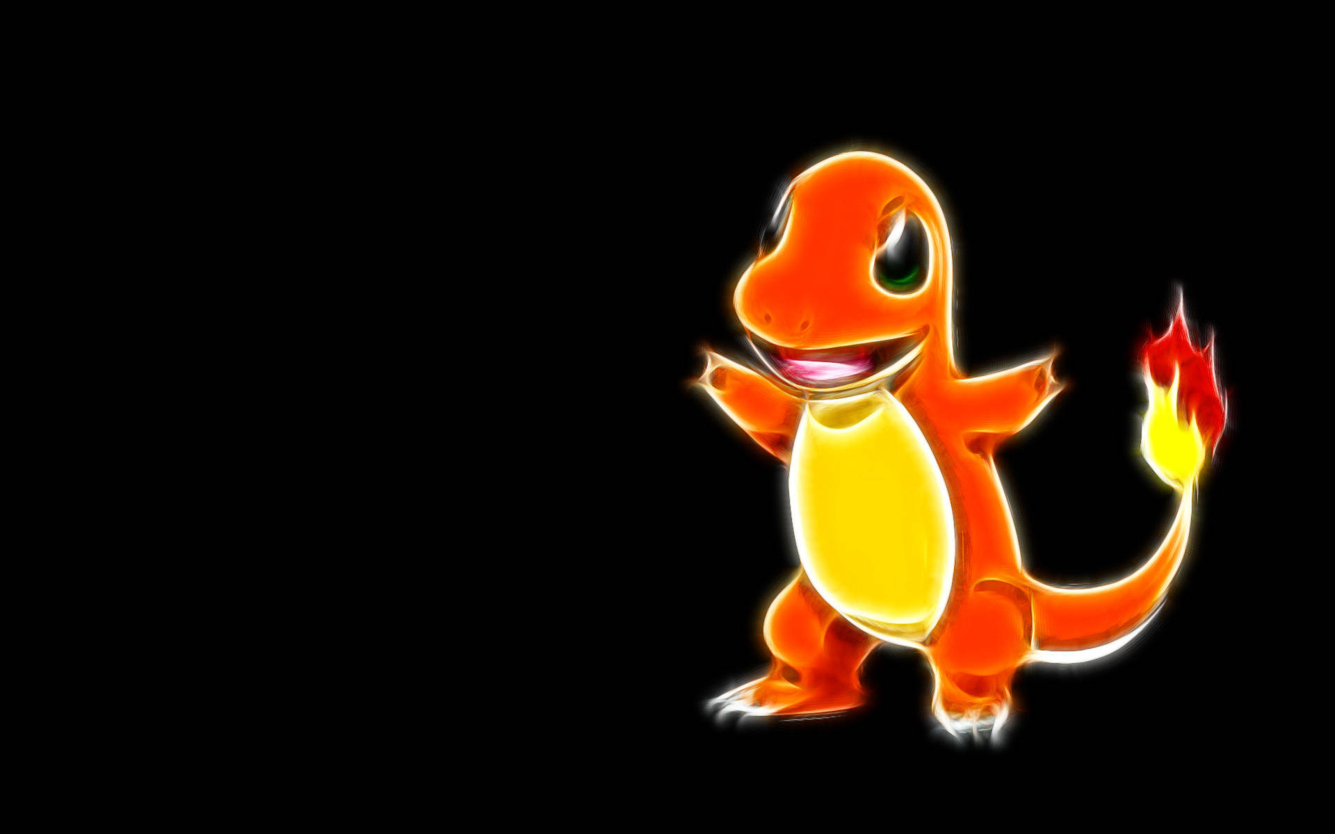 Oranje Charmander Koel Pokemon Muurpapier