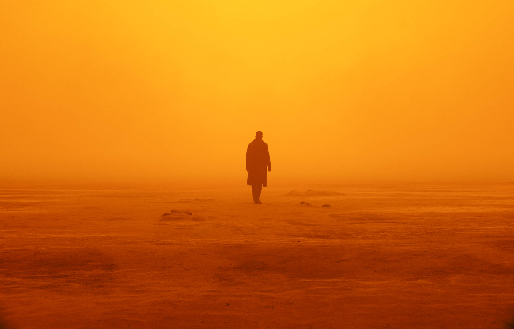 Oranje Estetiek Blade Runner 2049 4K Muurpapier