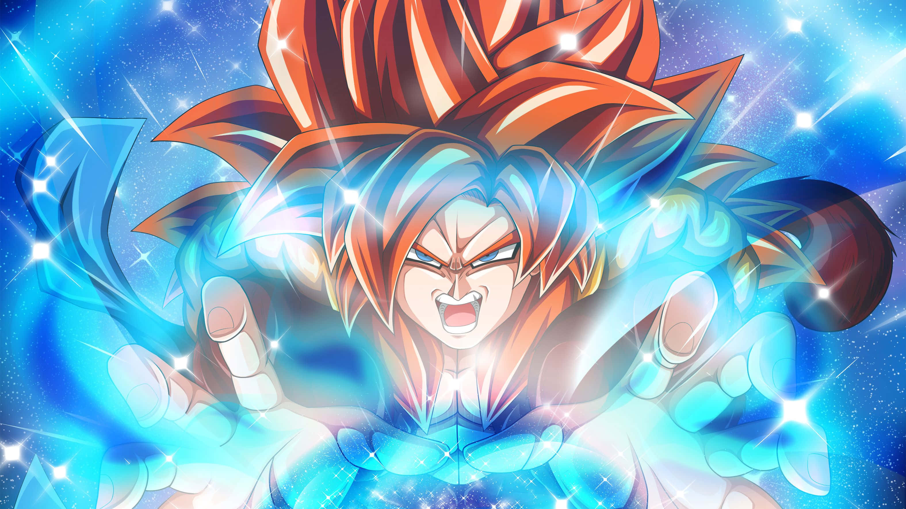 Oranje Hare Goku Dragon Ball Super Prent Muurpapier