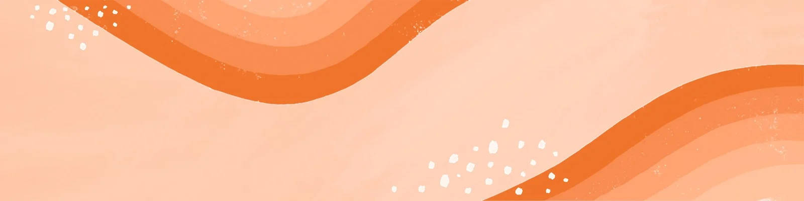 Oranje LinkedIn-banner Muurpapier