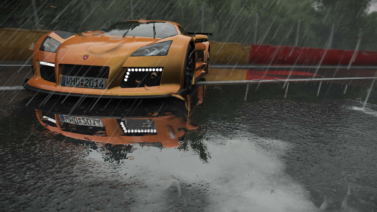Oranje Motor 720p Project Cars Agtergrond Muurpapier
