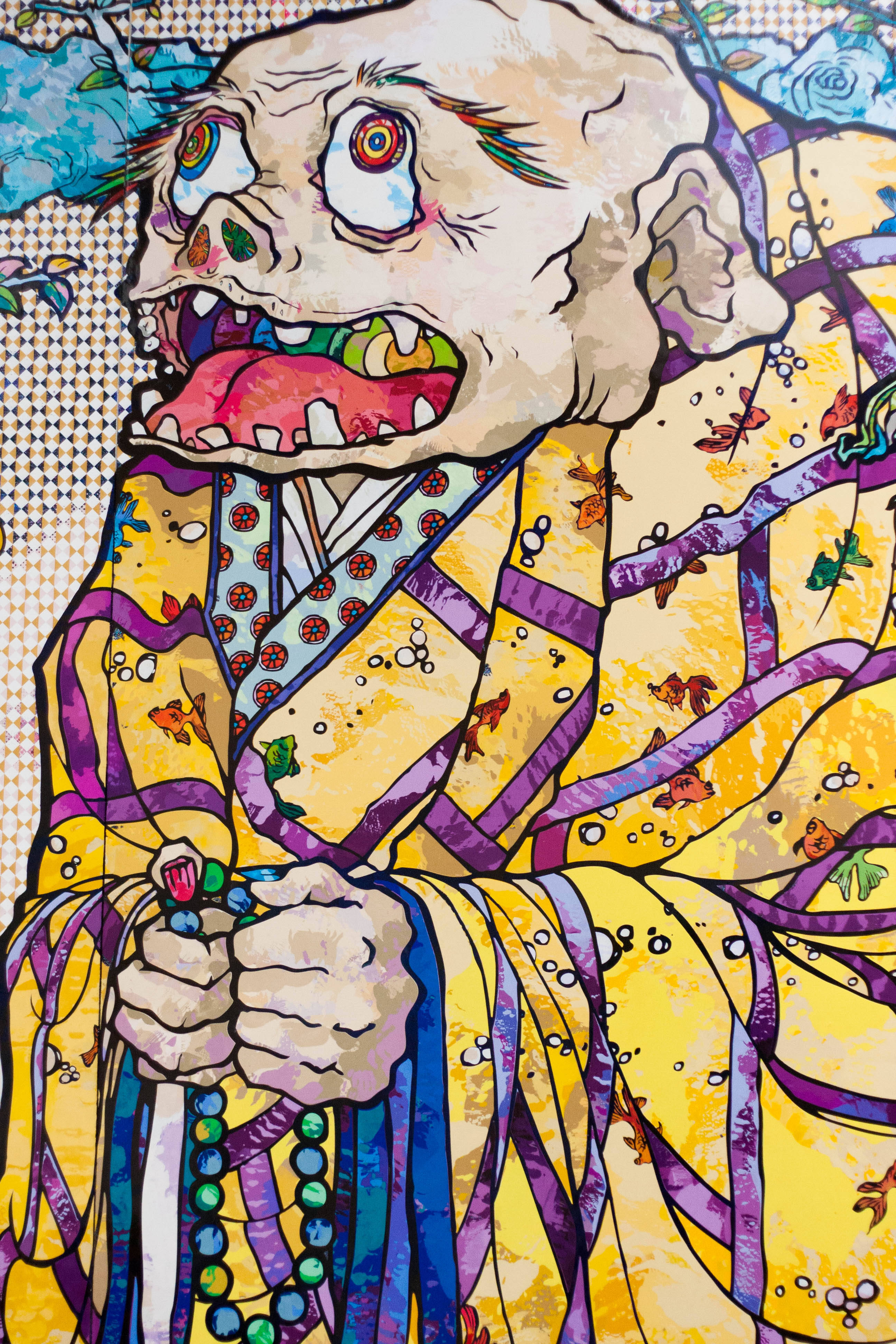 Ou Boeddhist Takashi Murakami 4K Muurpapier