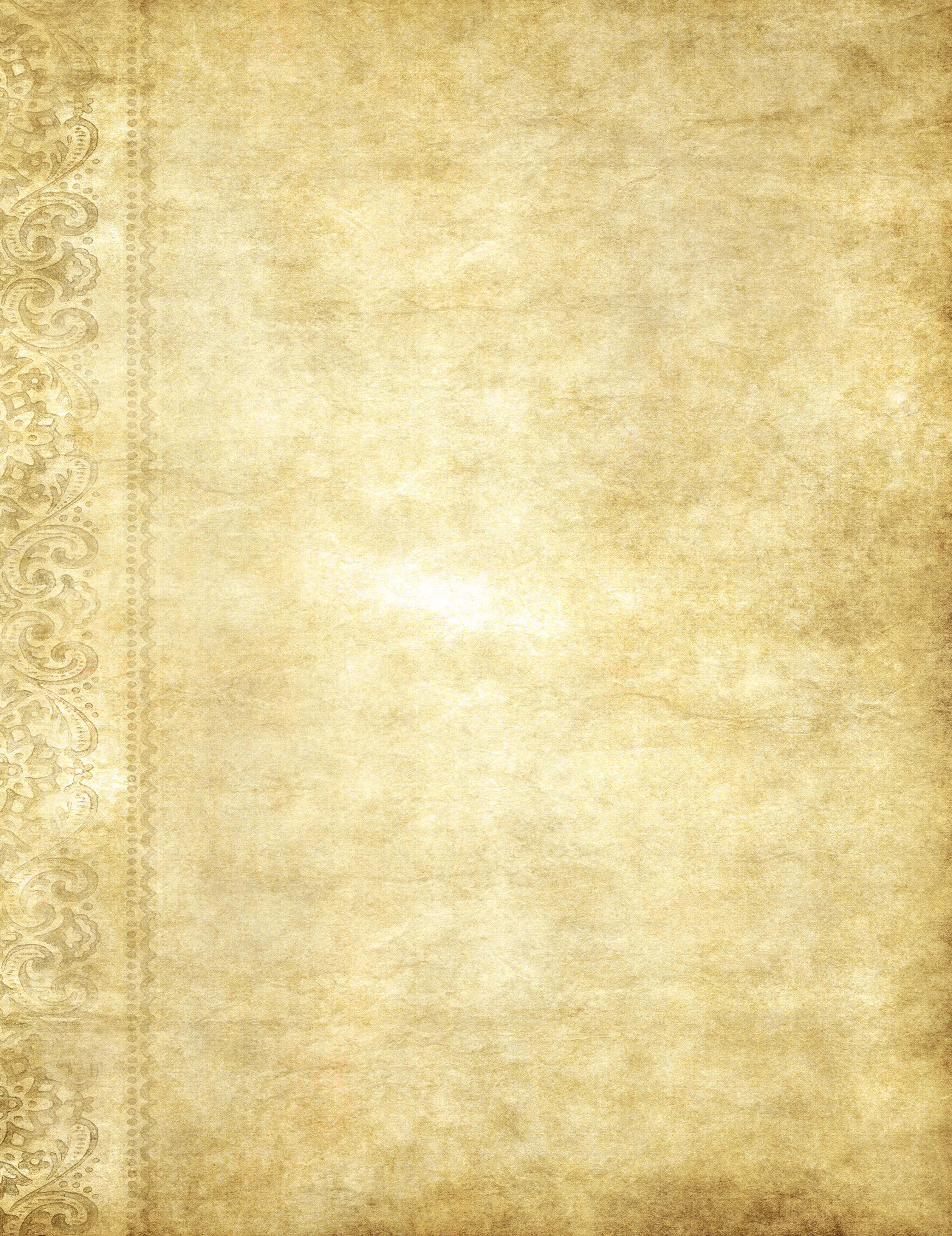ou papier agtergrond met 'n sierlike rand Muurpapier