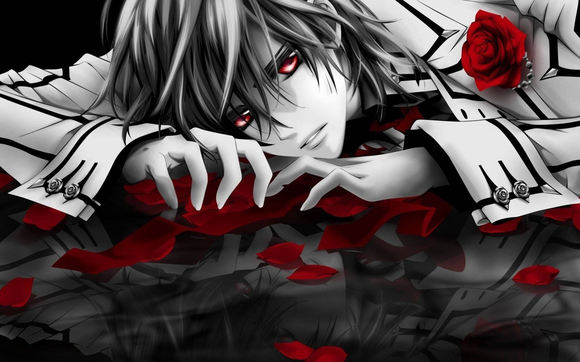 Oulik Anime PFP Vampierridder Muurpapier