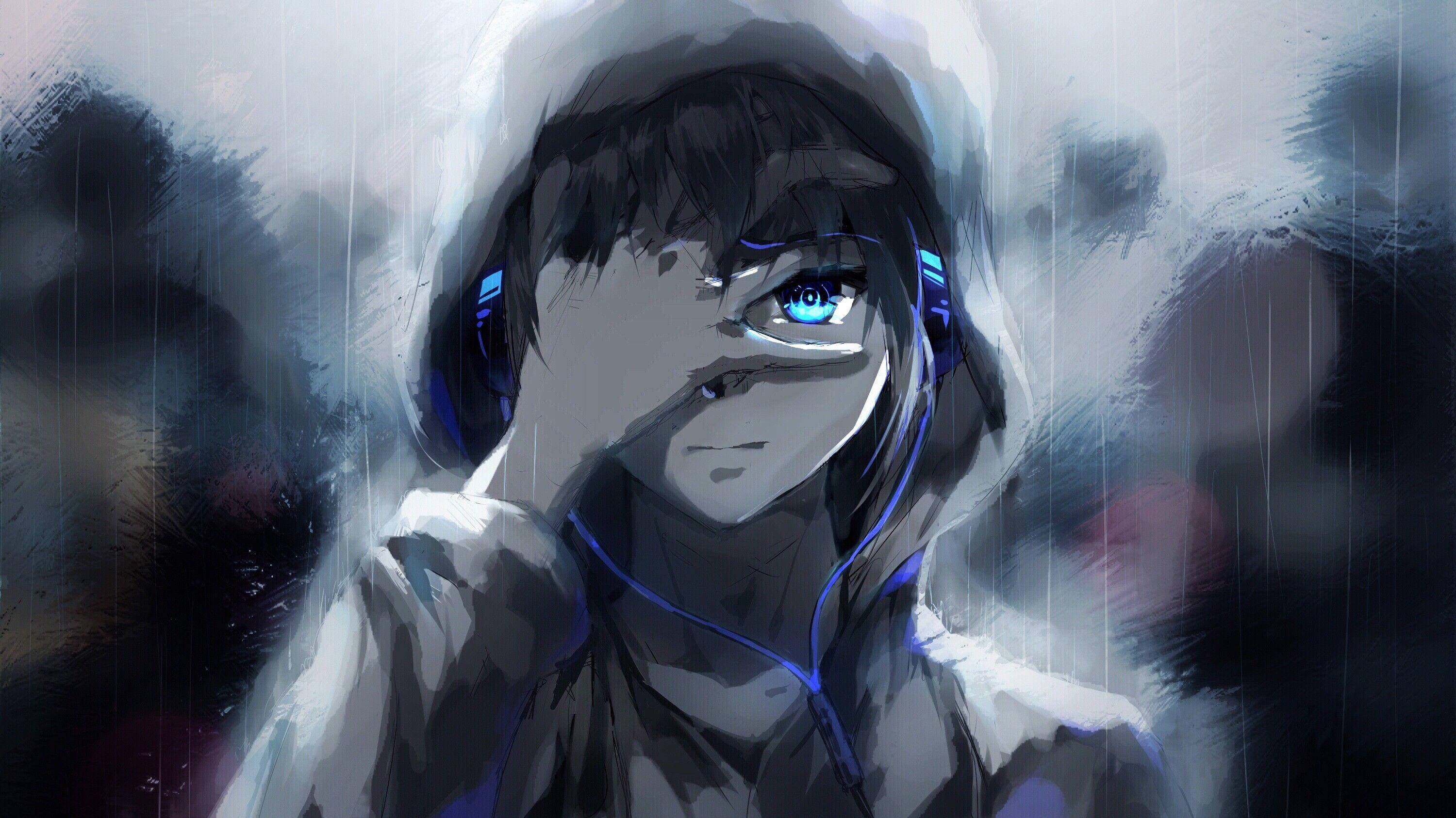 Oulik Anime PFP Reënkuns Muurpapier