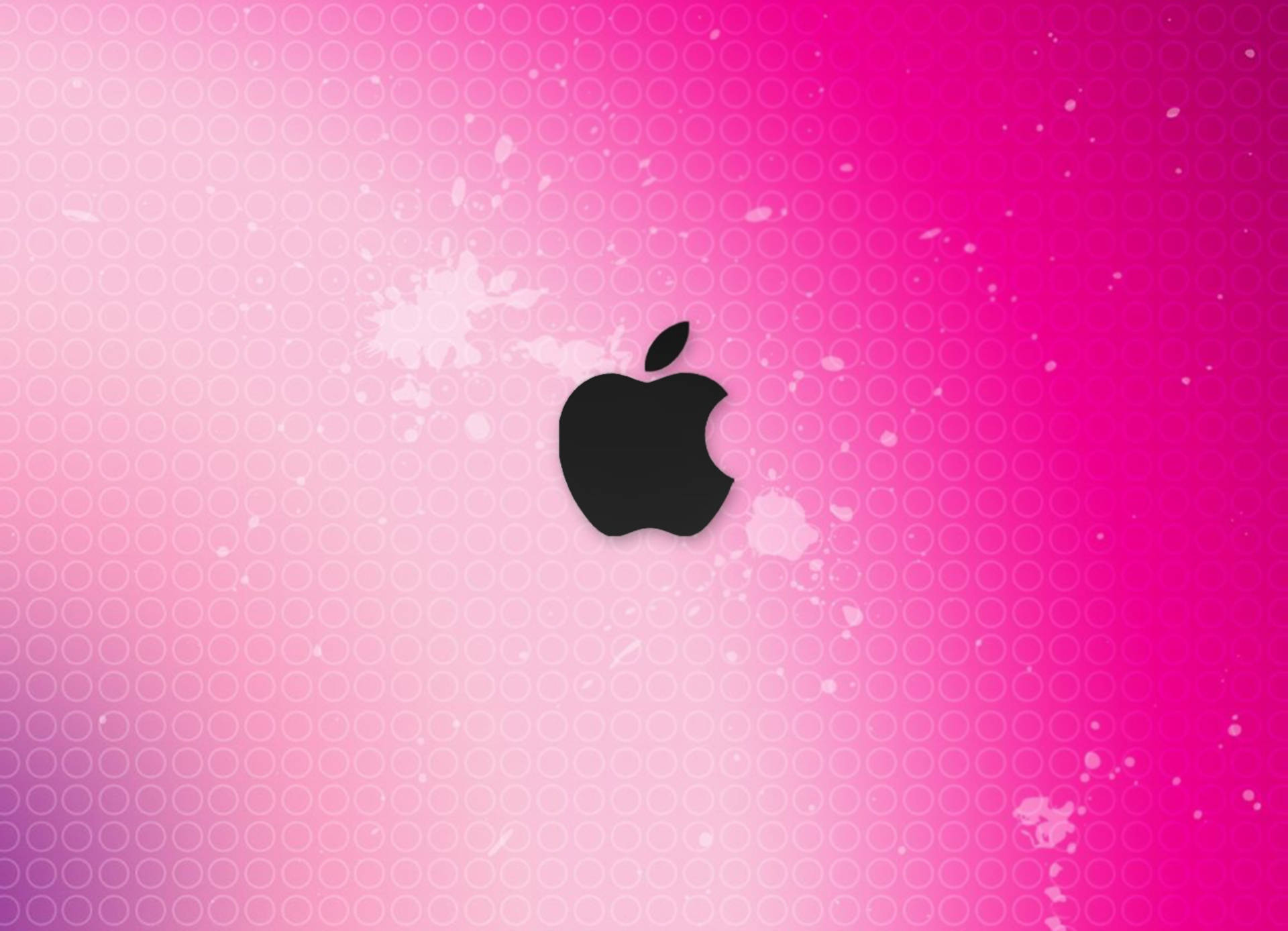 Oulik Pienk Apple-logo Muurpapier