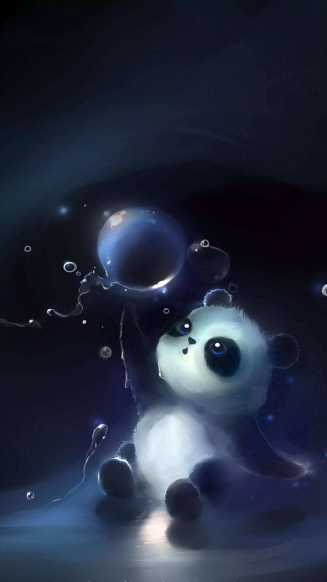 Oulike 3D Panda-foonomhulsel Muurpapier