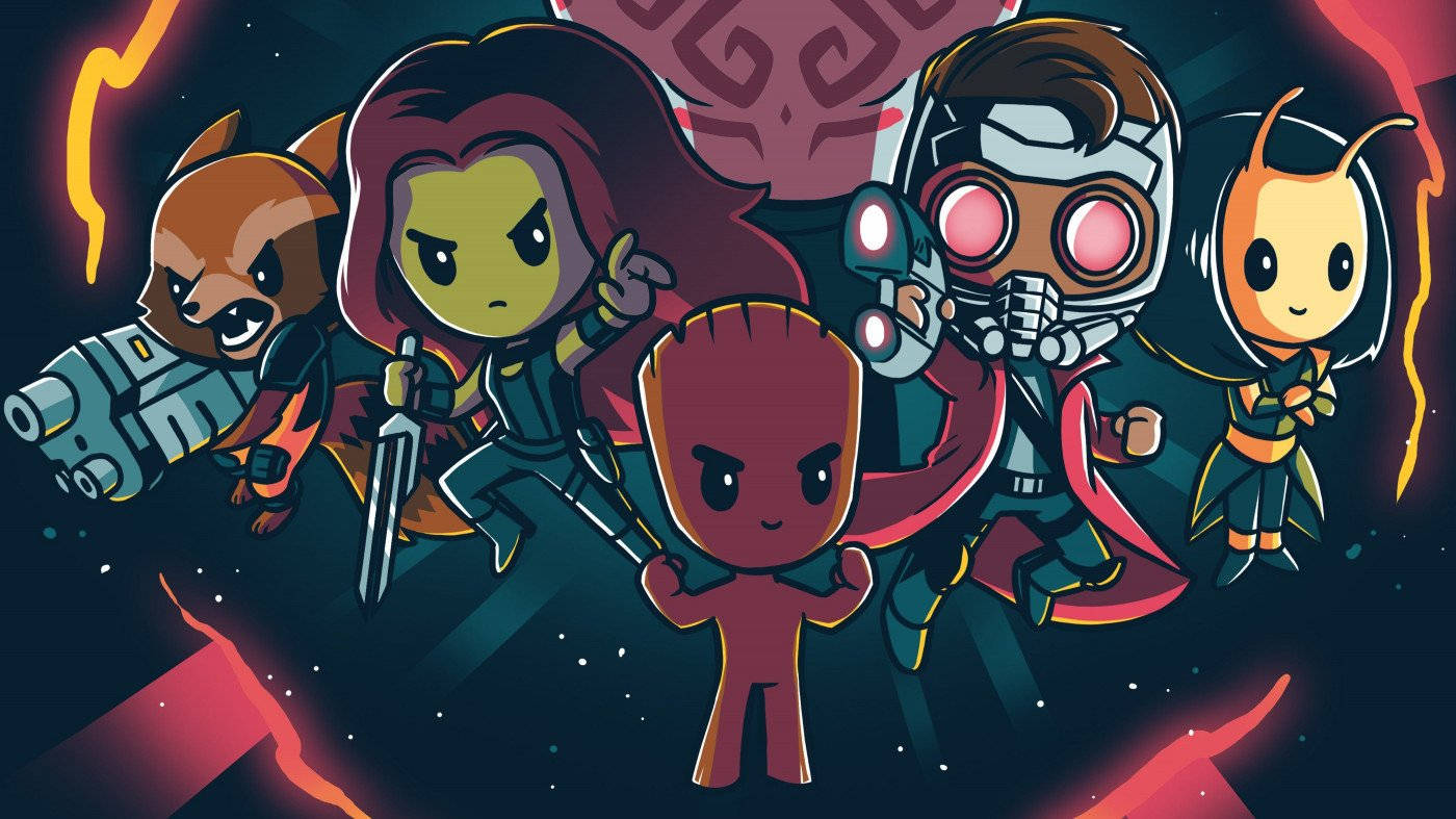 Oulike 4K Guardians of the Galaxy-fan-kuns Muurpapier