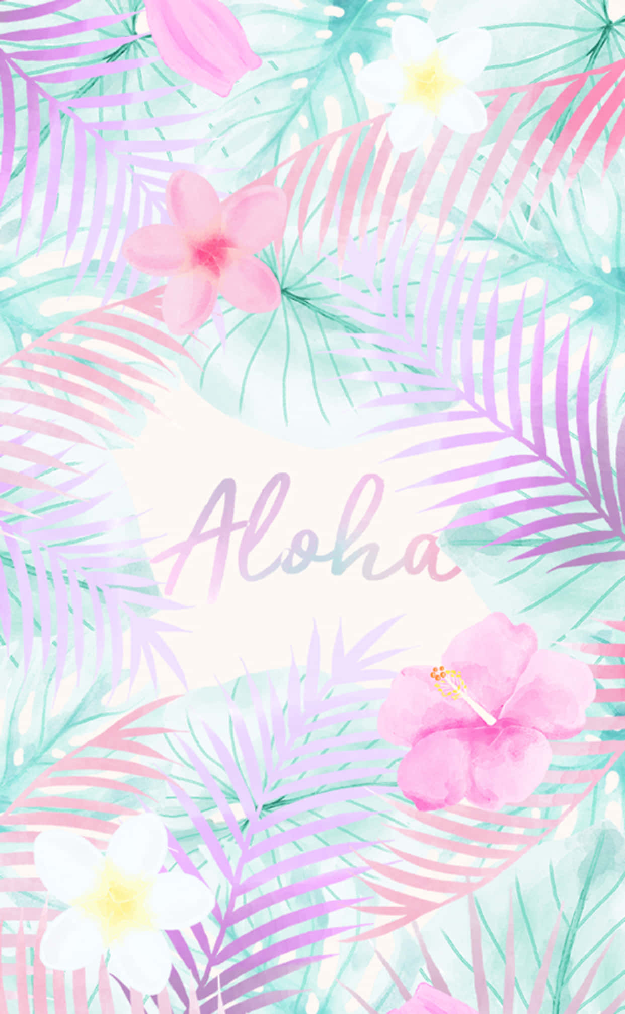 Oulike Aloha Somer iPhone Muurpapier