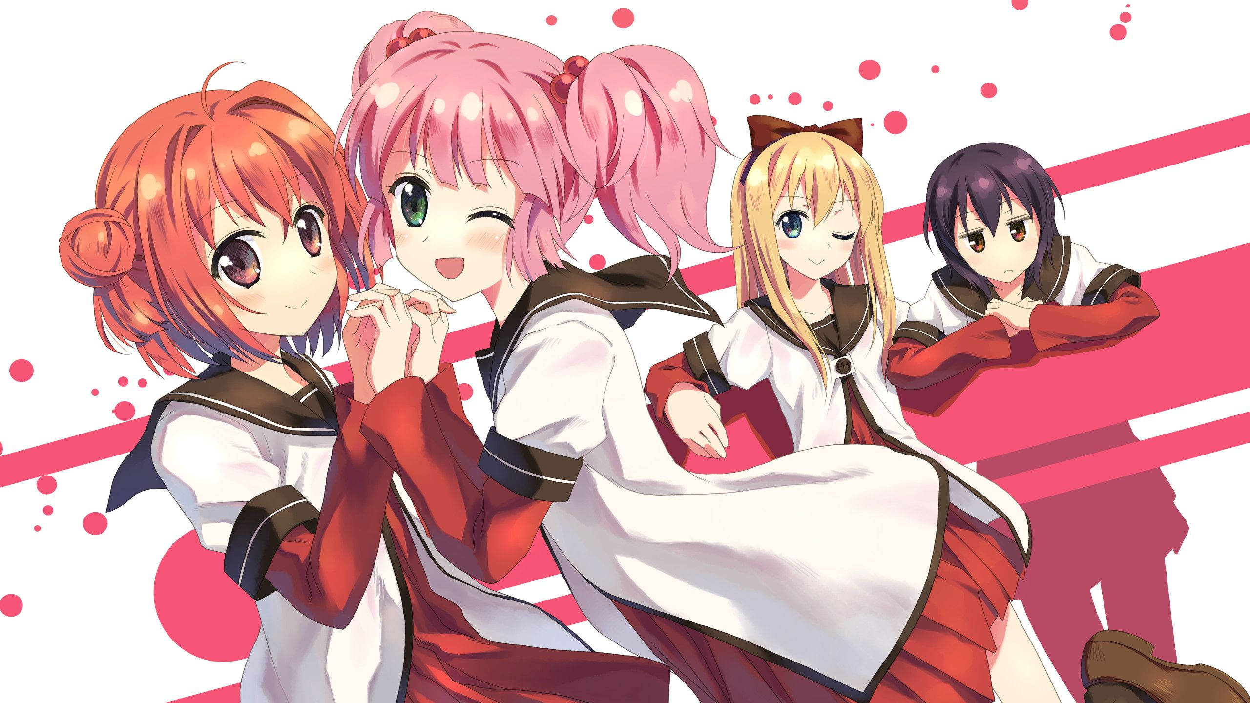 Oulike Anime Lesbiërs Muurpapier