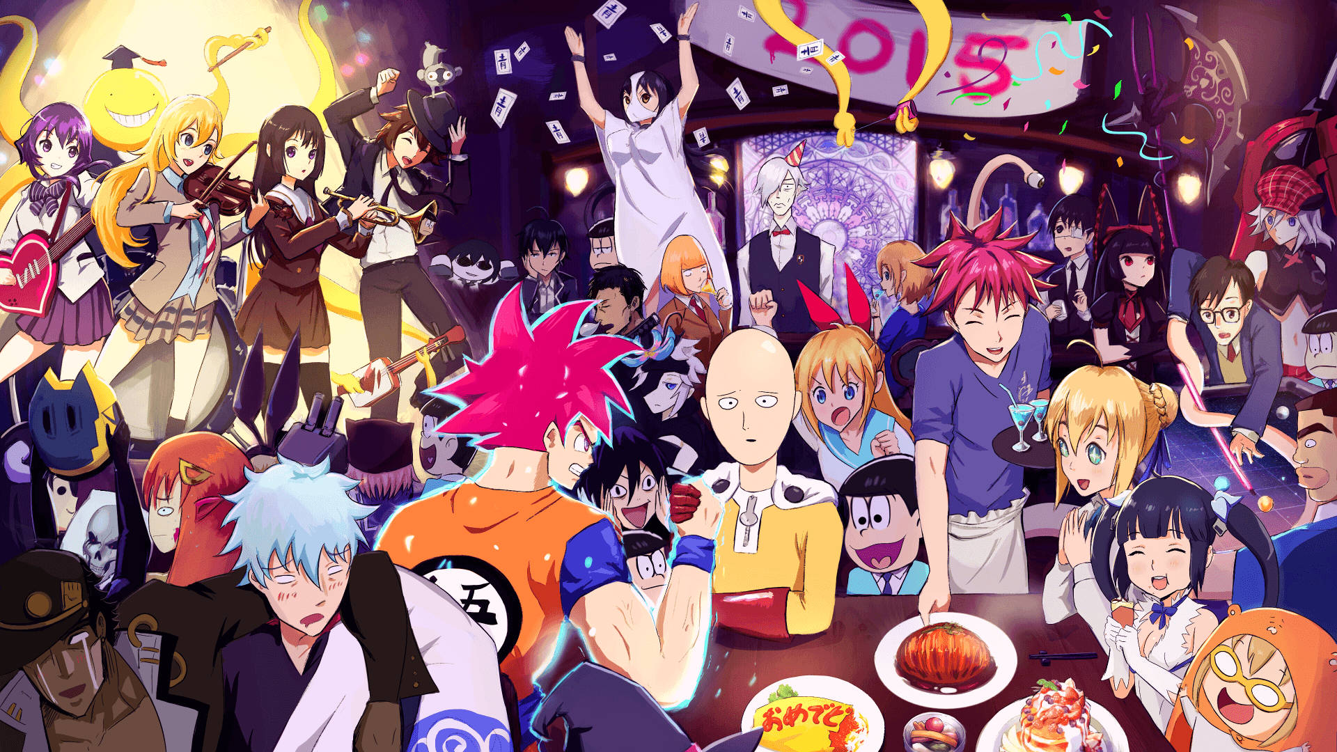 Oulike Anime PFP Oorkruising Muurpapier