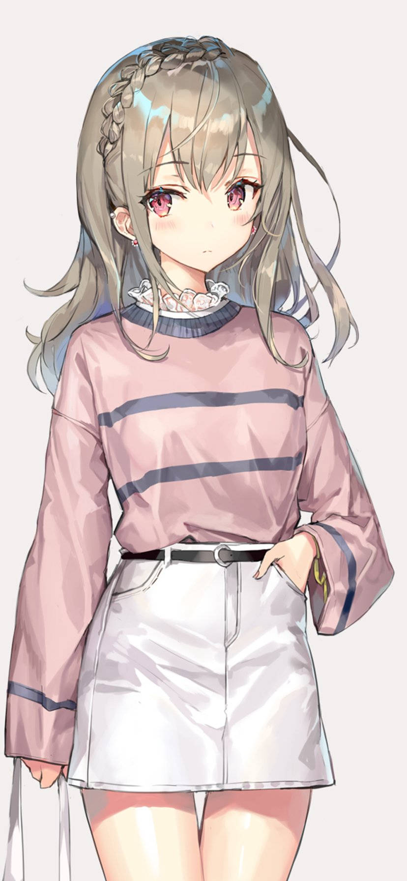 Oulike Anime PFP Styling Meisie Muurpapier