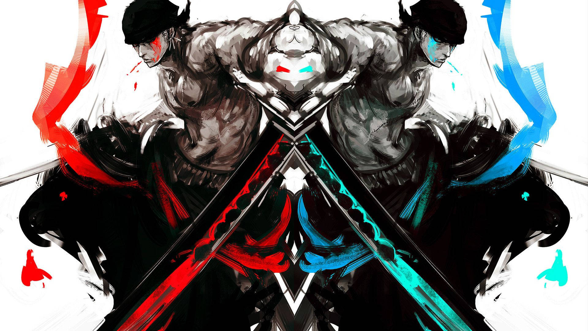 Oulike Anime PFP Zoro Muurpapier