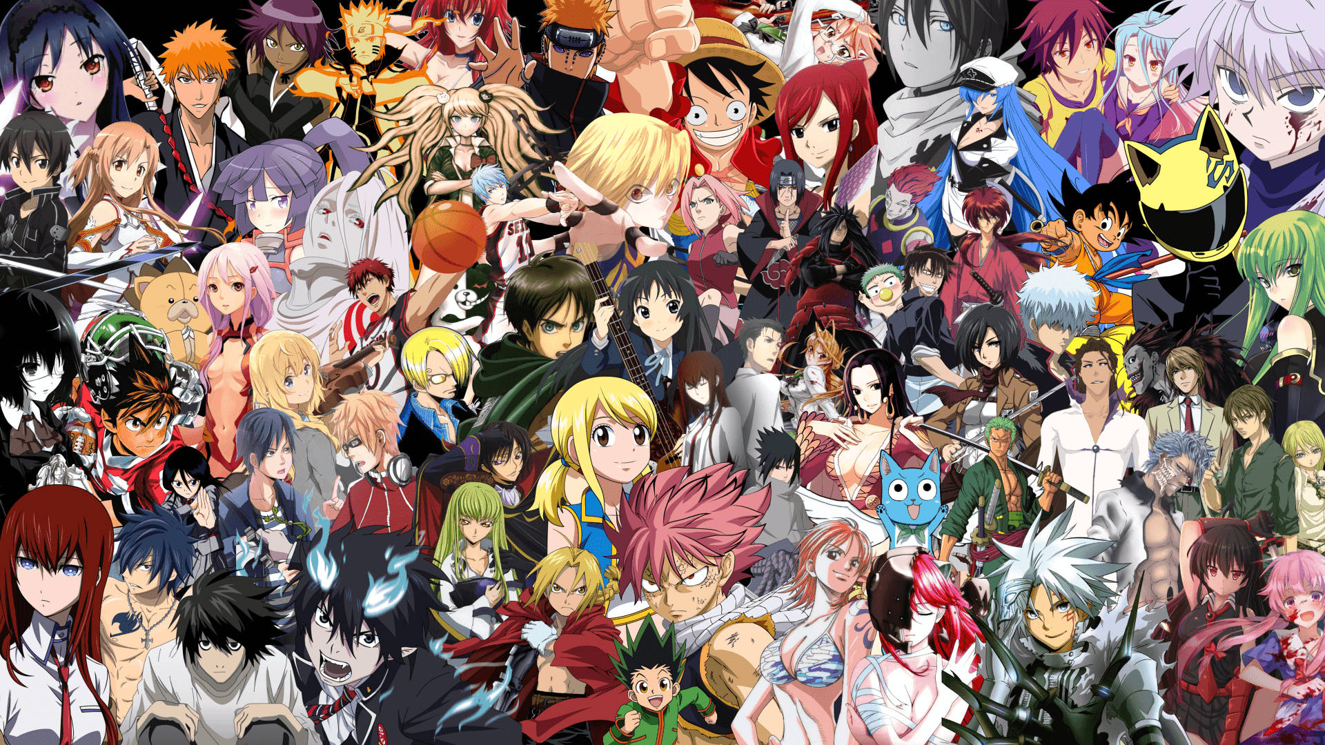 Oulike Anime Profielfoto-versameling Muurpapier