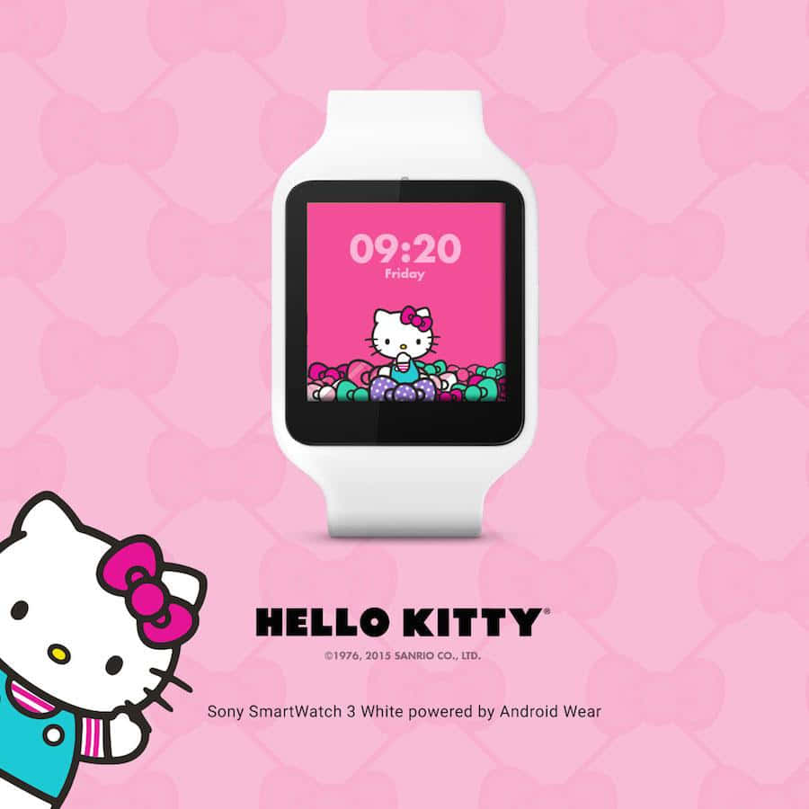 Oulike Apple Watch-gesig Hello Kitty Muurpapier