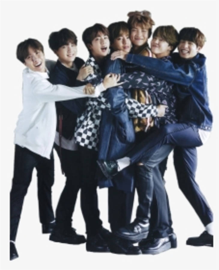Oulike BTS Groep Omhelsing Muurpapier