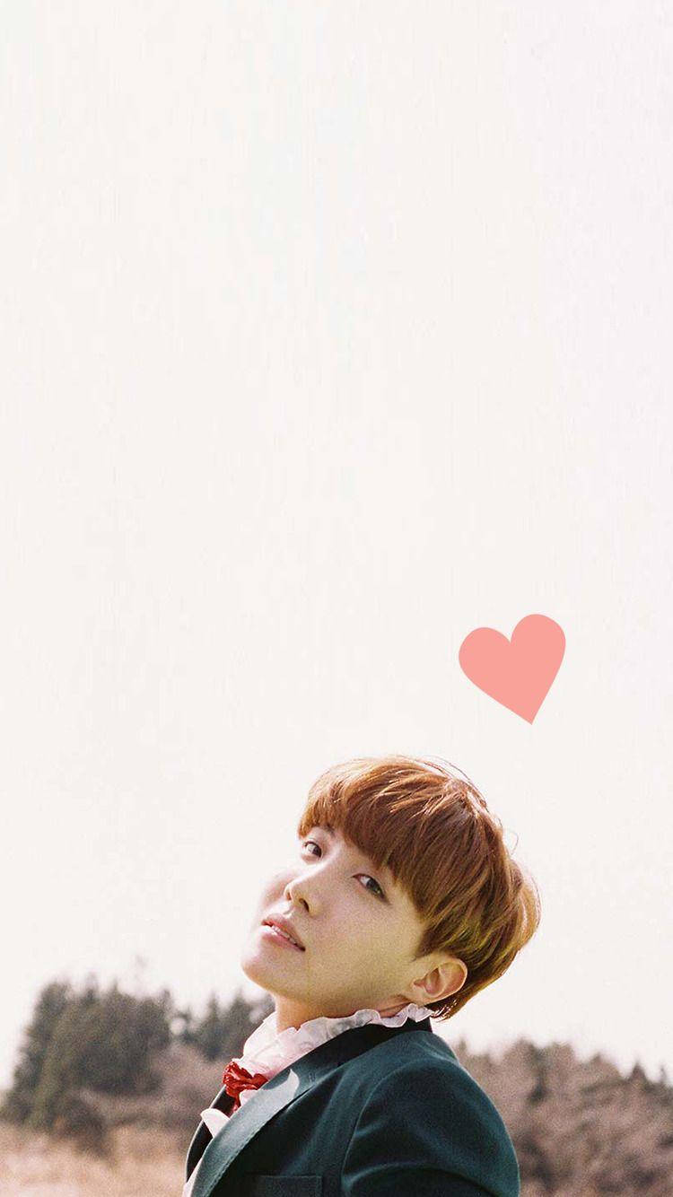 Oulike BTS J-Hope Hart Muurpapier