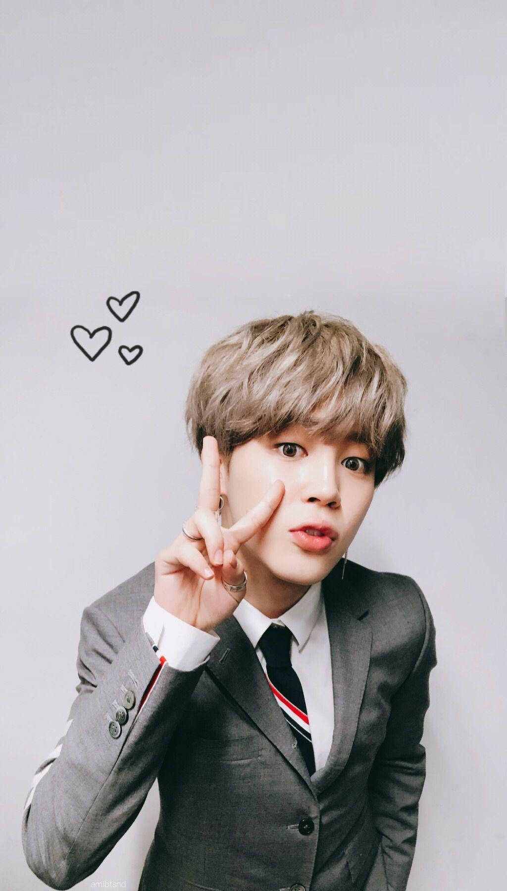 Oulike BTS Jimin in Uniform Muurpapier