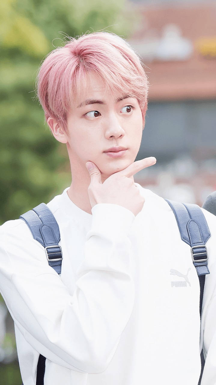 Oulike BTS Jin Mooi Pose Muurpapier