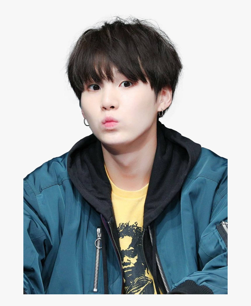 Oulike BTS Suga wat pruil Muurpapier