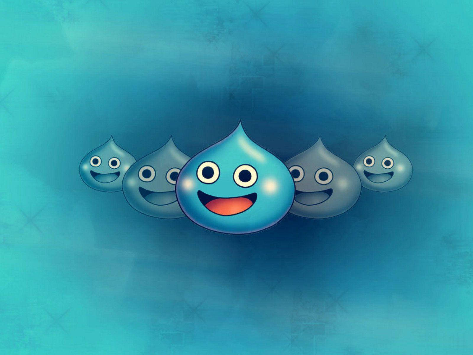 Oulike Dragon Quest-slym Muurpapier