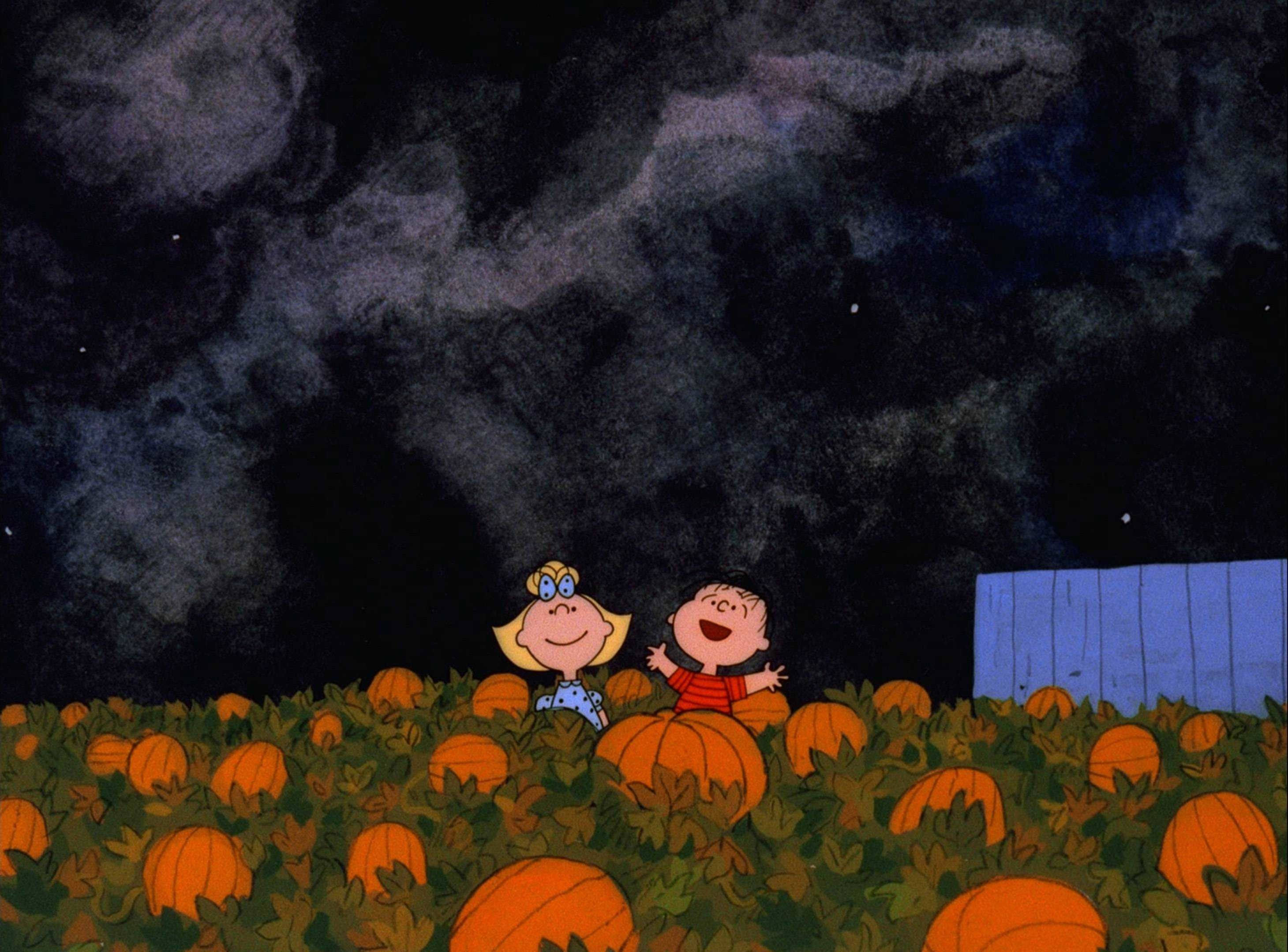 Oulike Estetiese Halloween Peanuts Karakters Muurpapier