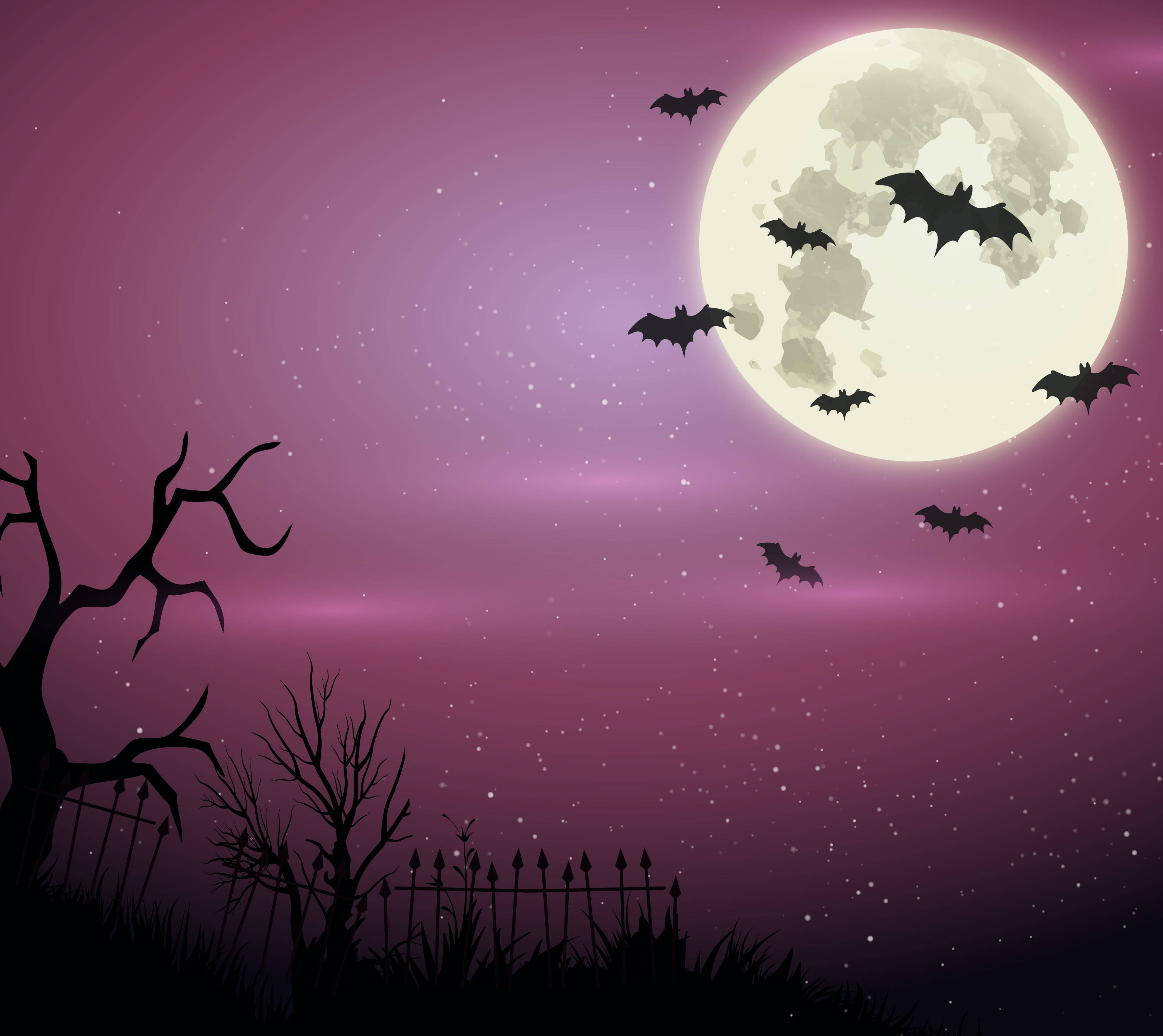 Oulike Estetiese Pers Halloween Muurpapier