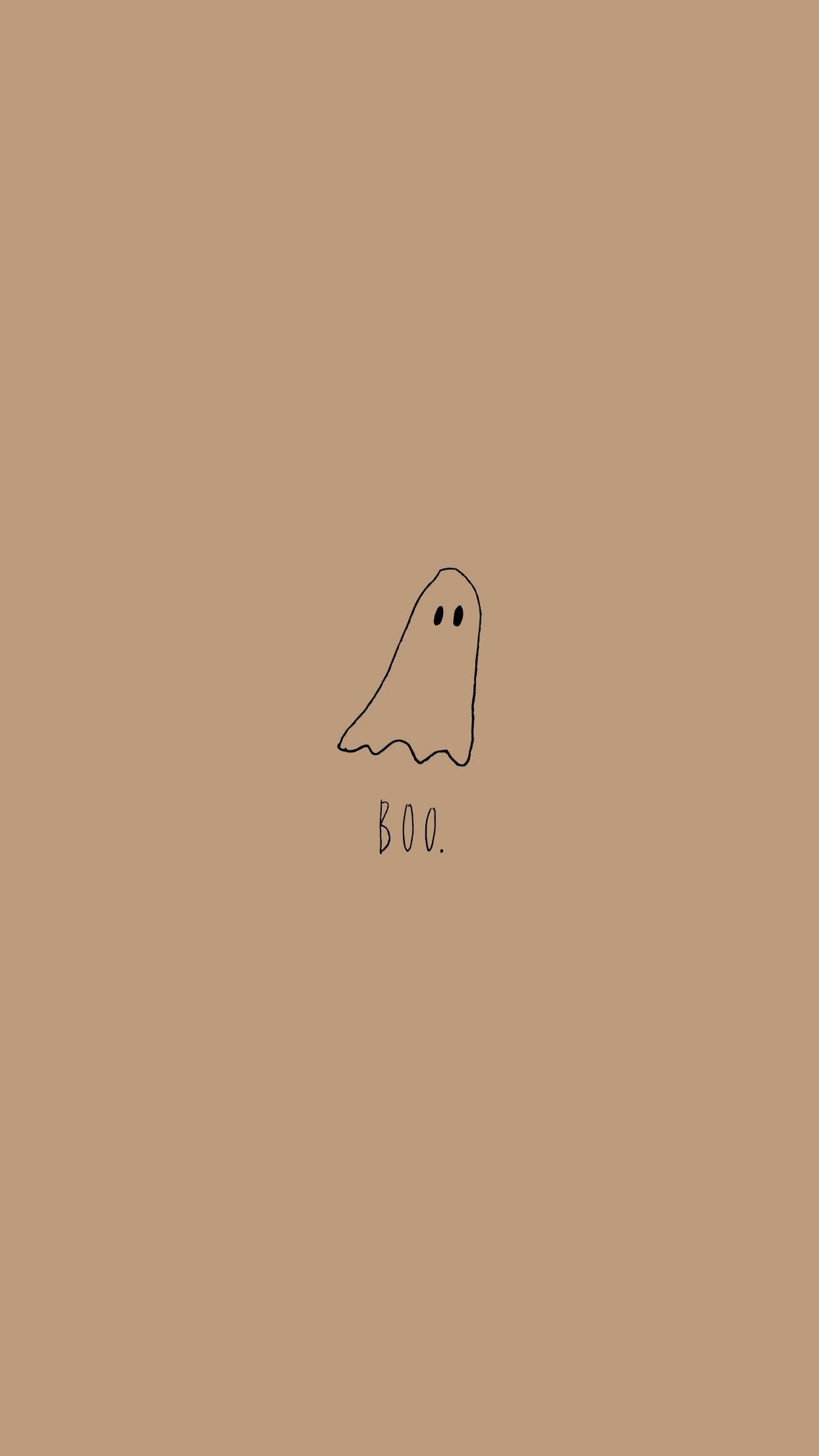 Oulike Hallowe'en iPhone-spook in perske Muurpapier