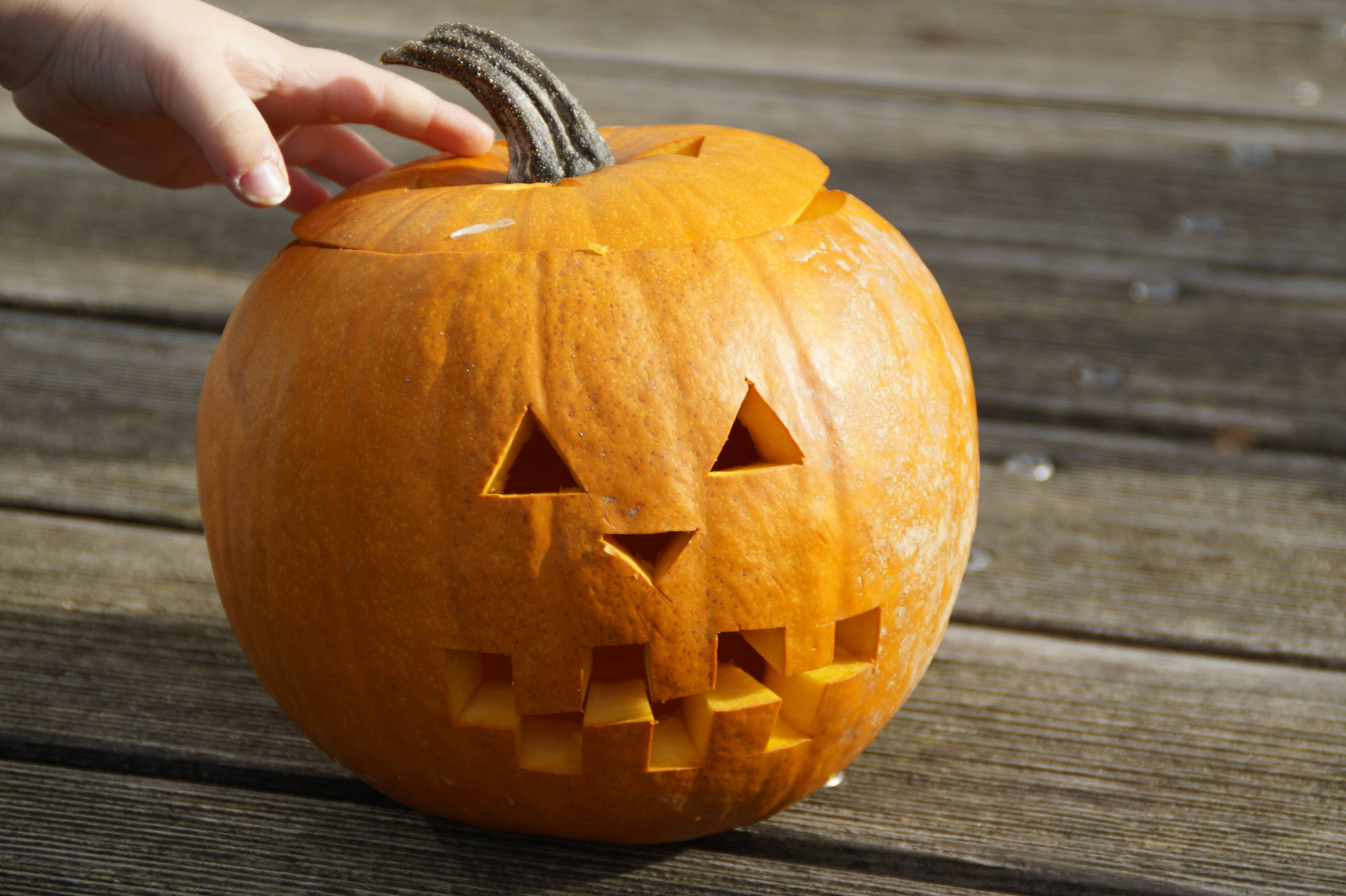 Oulike Halloween Pampoen Aanraking Muurpapier