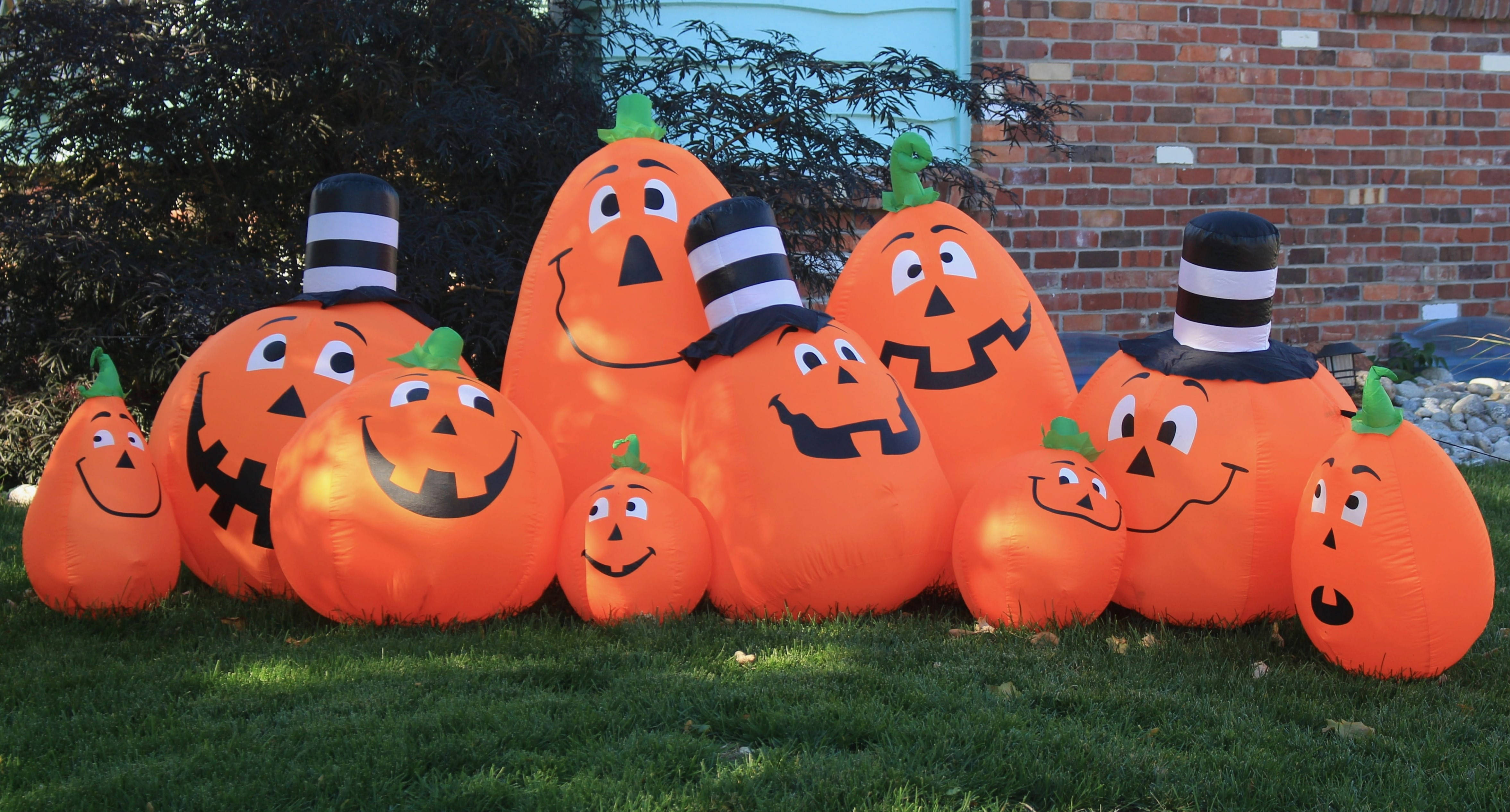 Oulike Halloween Plush Pampoene Muurpapier