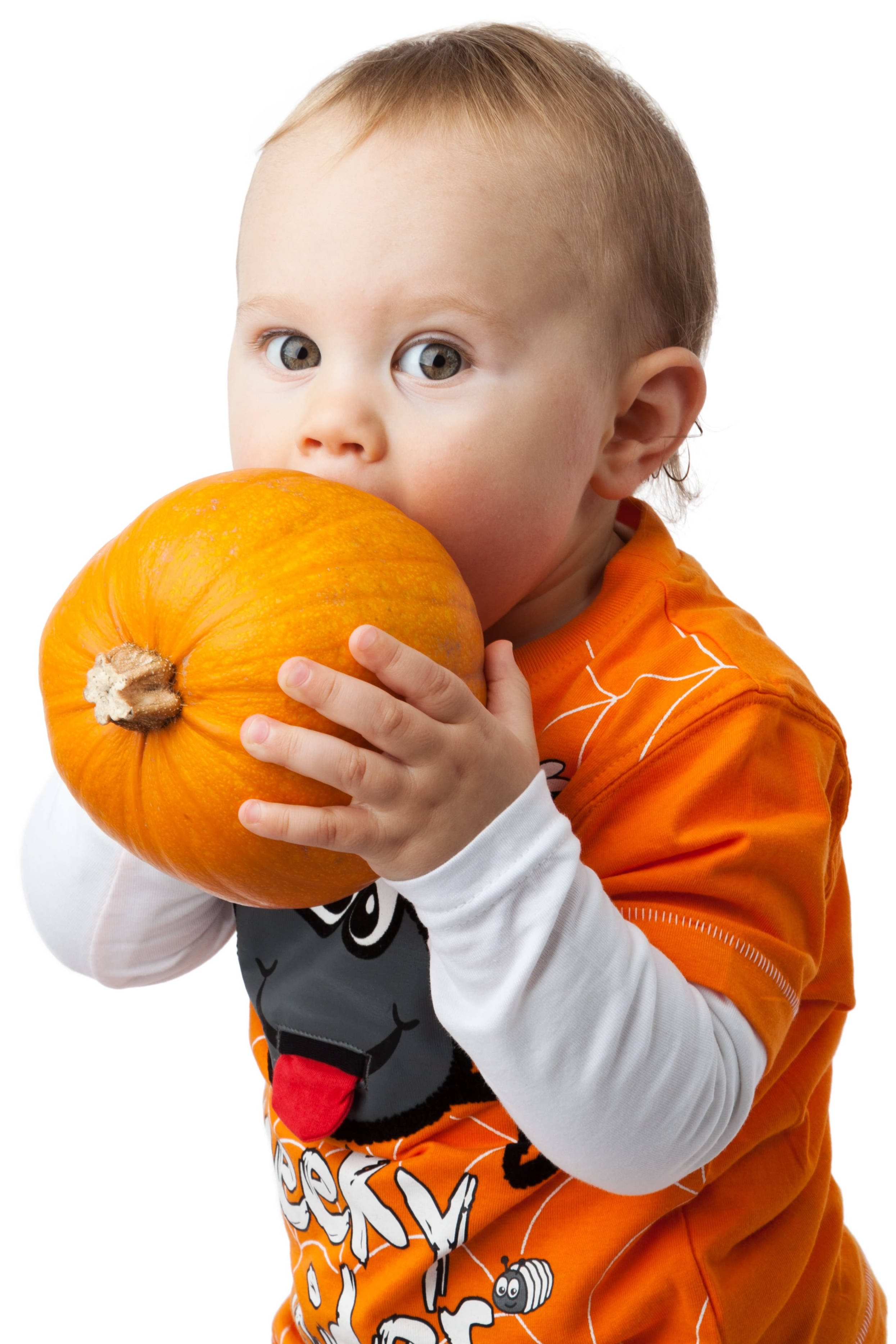 Oulike Halloween-seuntjie met Pampoen Muurpapier