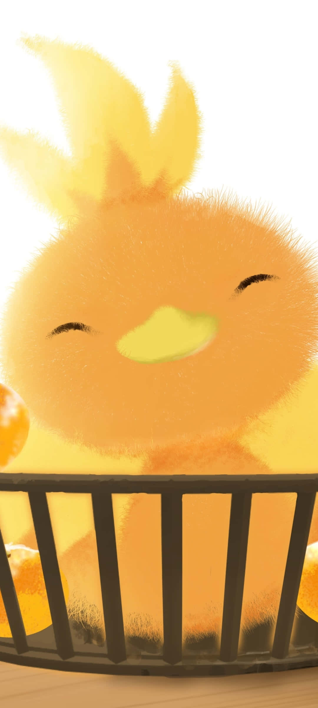 Oulike illustrasie van Pokemon Torchic Muurpapier