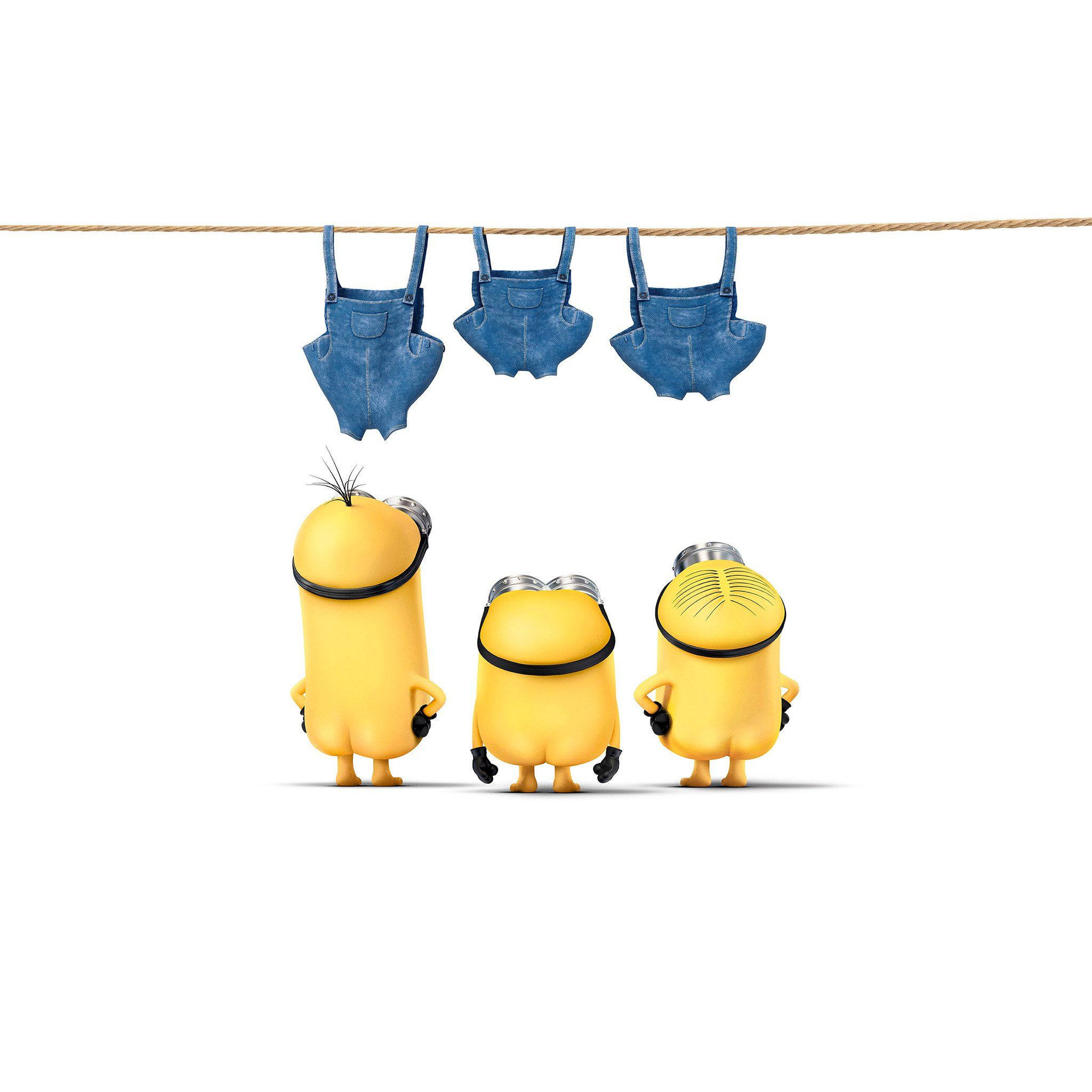 Oulike iPad Kaal Minions Muurpapier