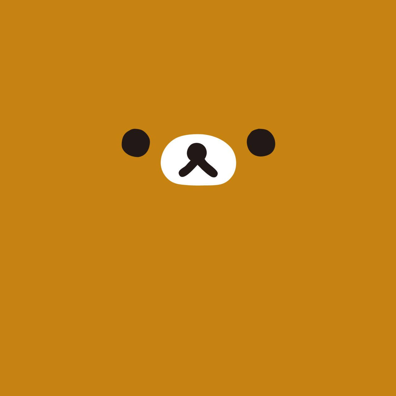 Oulike iPad Rilakkuma Gesig Muurpapier
