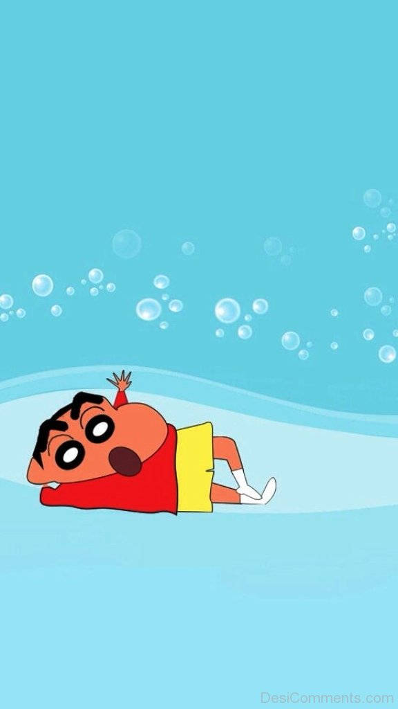 Oulike Japannese Karakter Shin Chan iPhone Muurpapier
