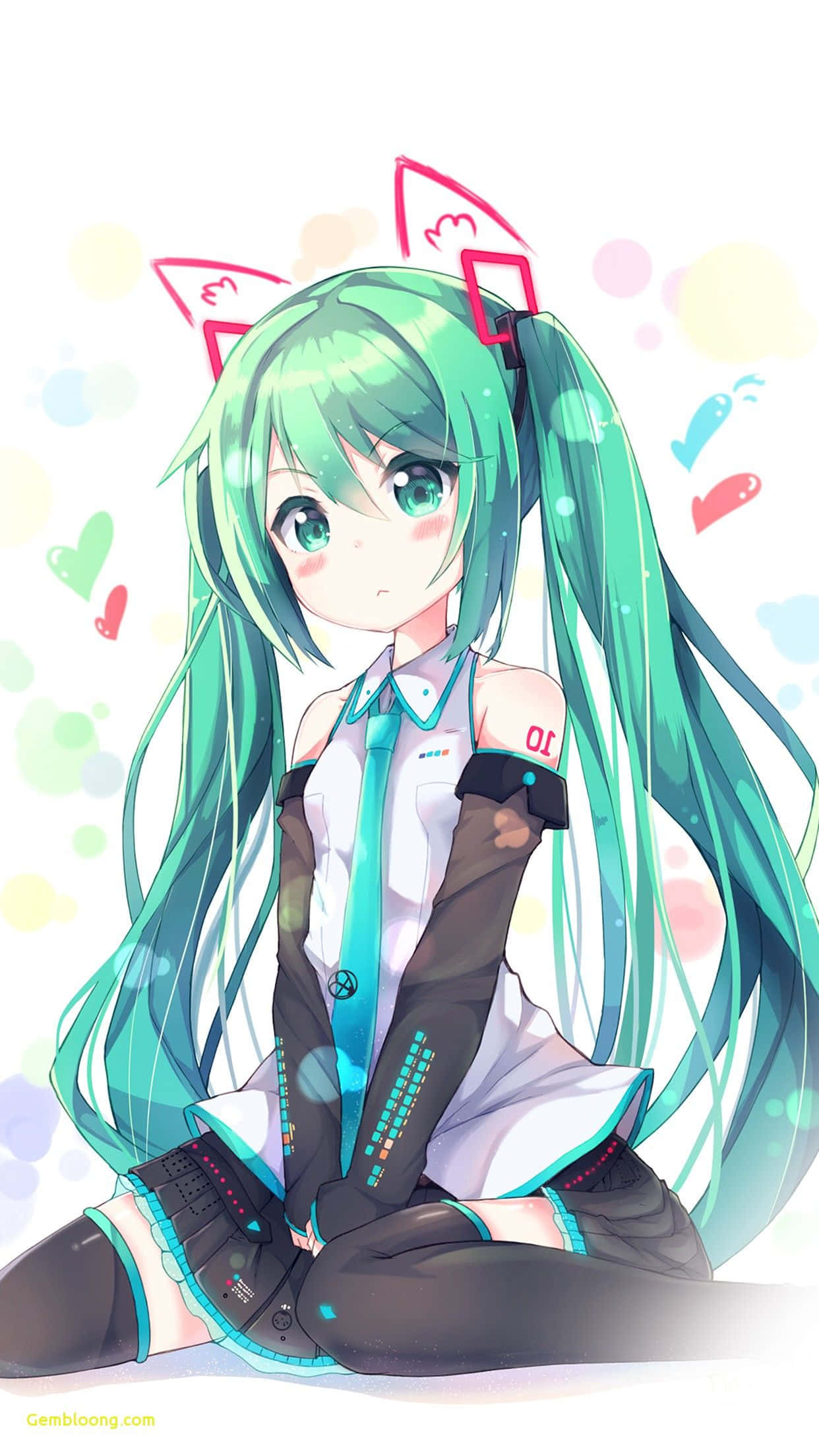 Oulike Kawaii Anime Meisie iPhone Skerm Muurpapier