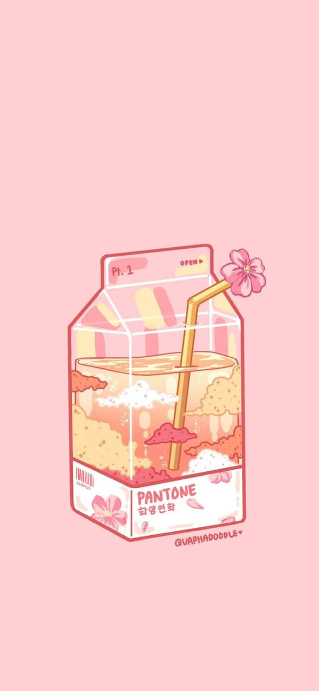 Oulike Kawaii Estetiese Sapkarton Muurpapier