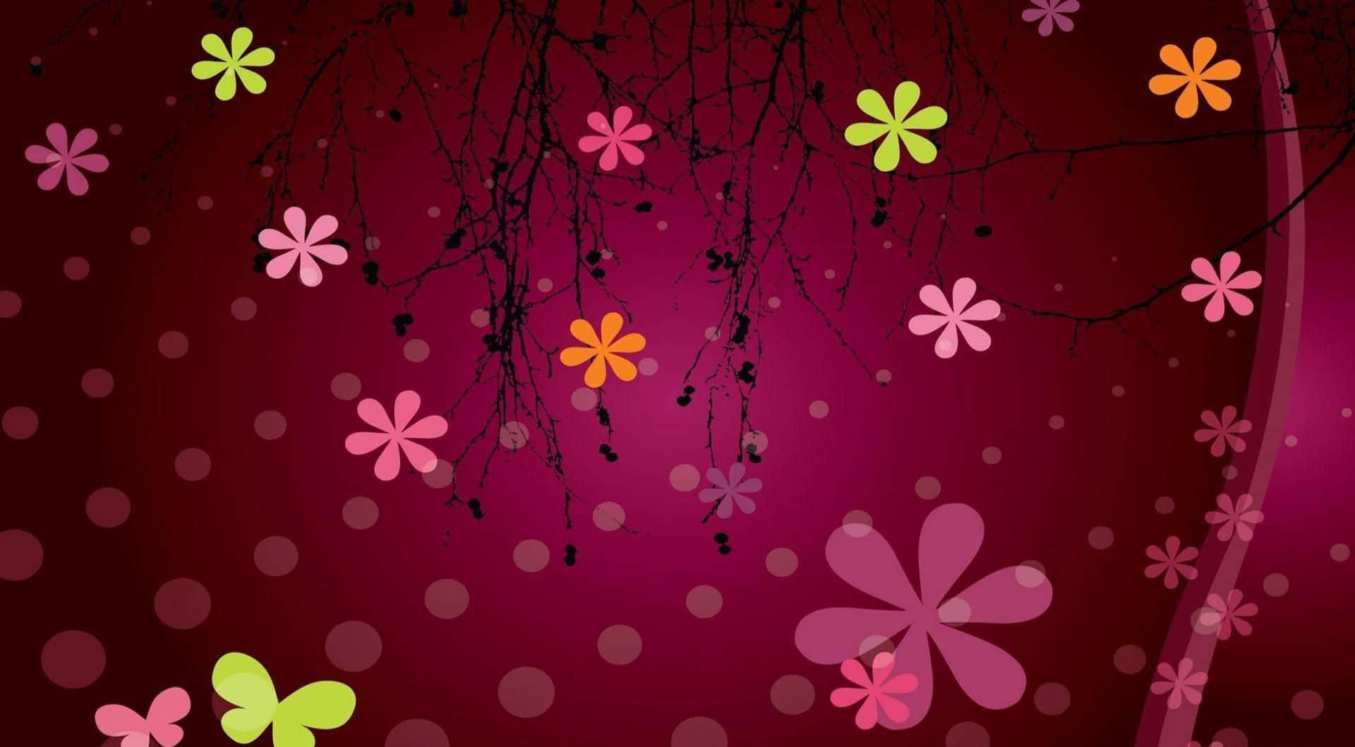 Oulike Kawaii Pienk Agtergrond Muurpapier