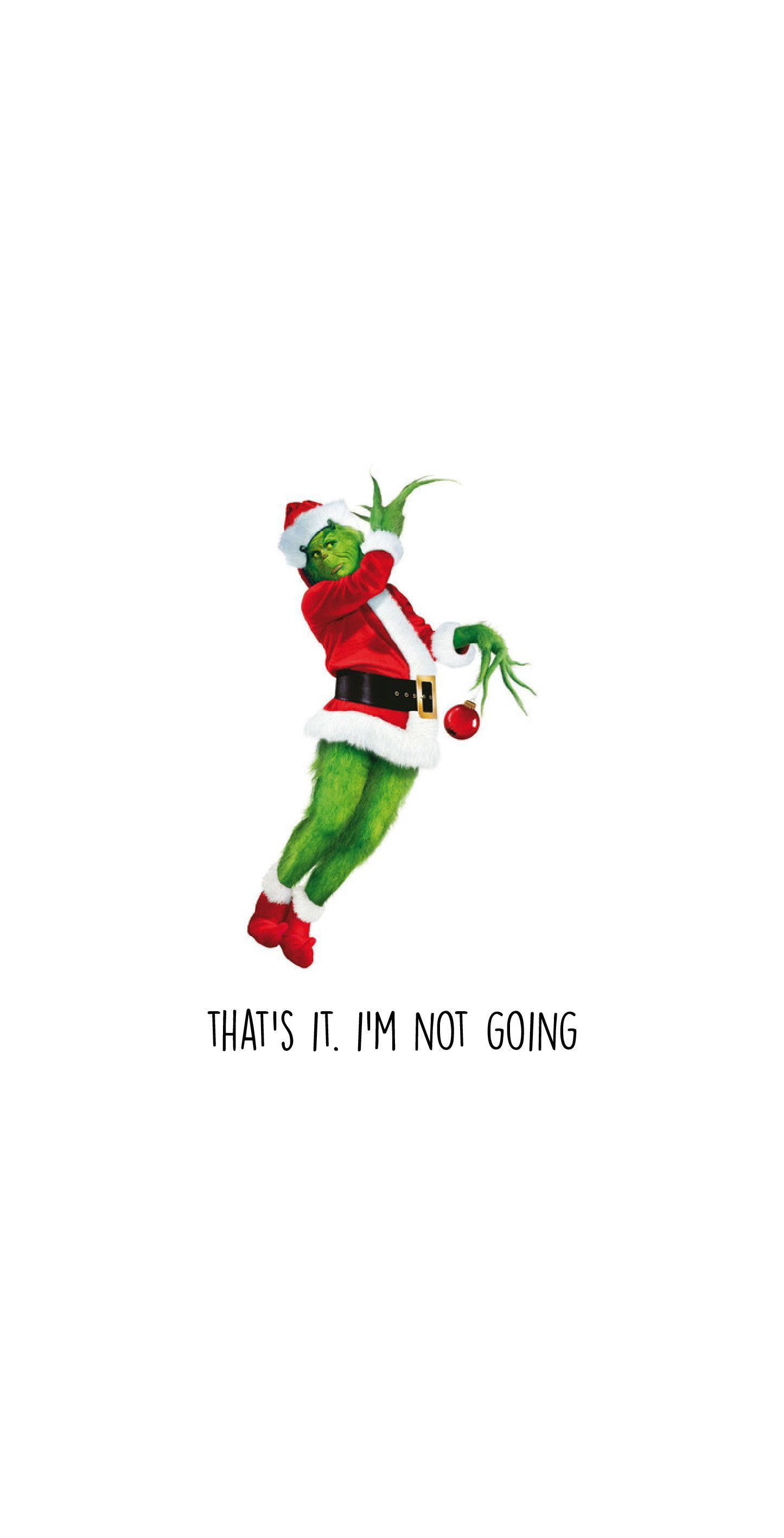 Oulike Kersfees Grinch Muurpapier