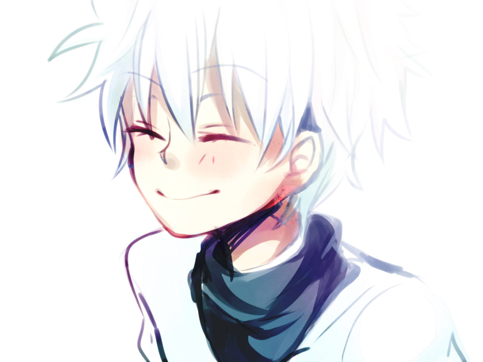 Oulike Killua-glimlag Muurpapier