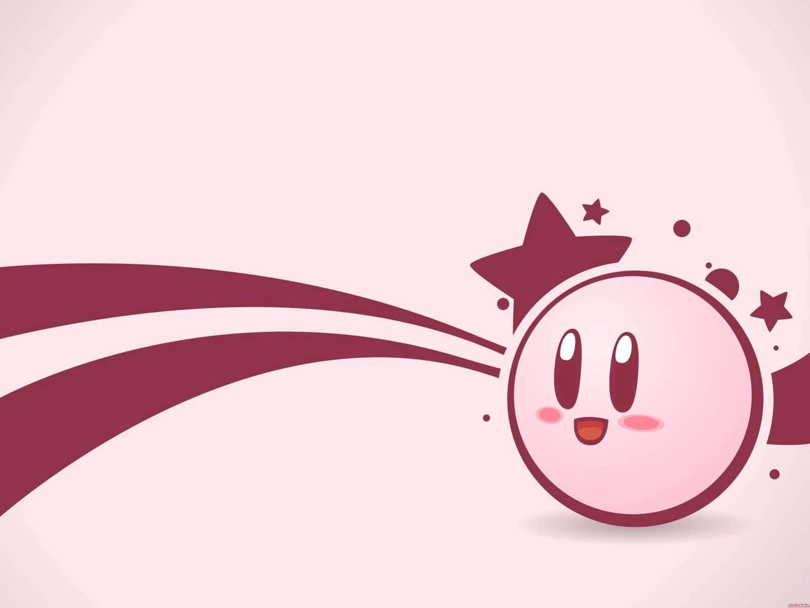 Oulike Kirby wat 'n Lekkerny Geniet Muurpapier