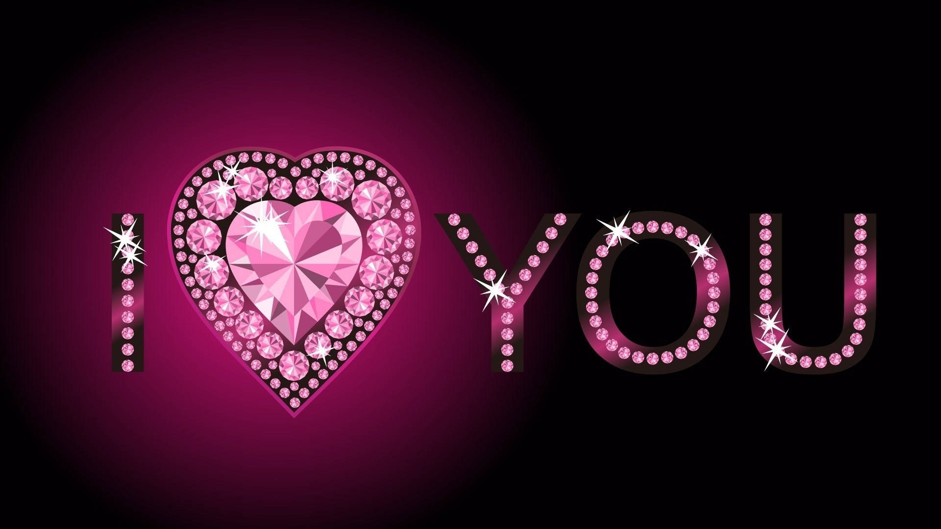 Oulike Liefde Pienk Diamant Muurpapier