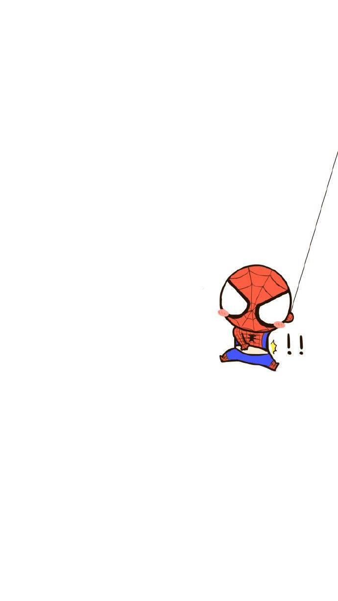Oulike Marvel Spinnekopman wat swaai Muurpapier