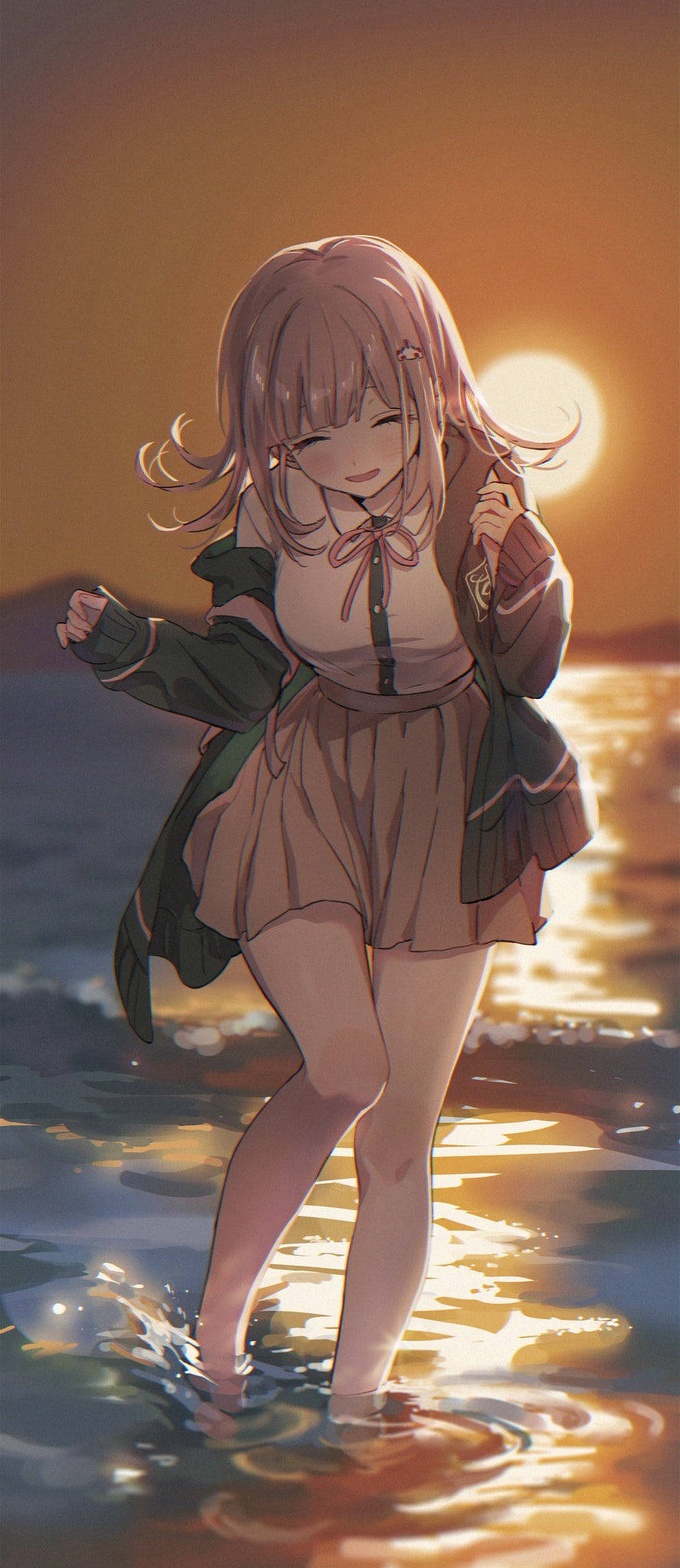 Oulike Meisie Chiaki Nanami Muurpapier
