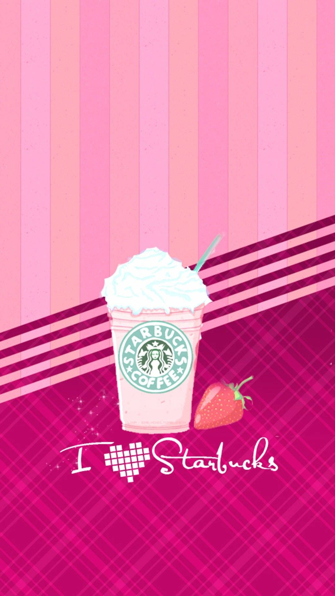 Oulike Meisies-foon Starbucks Muurpapier