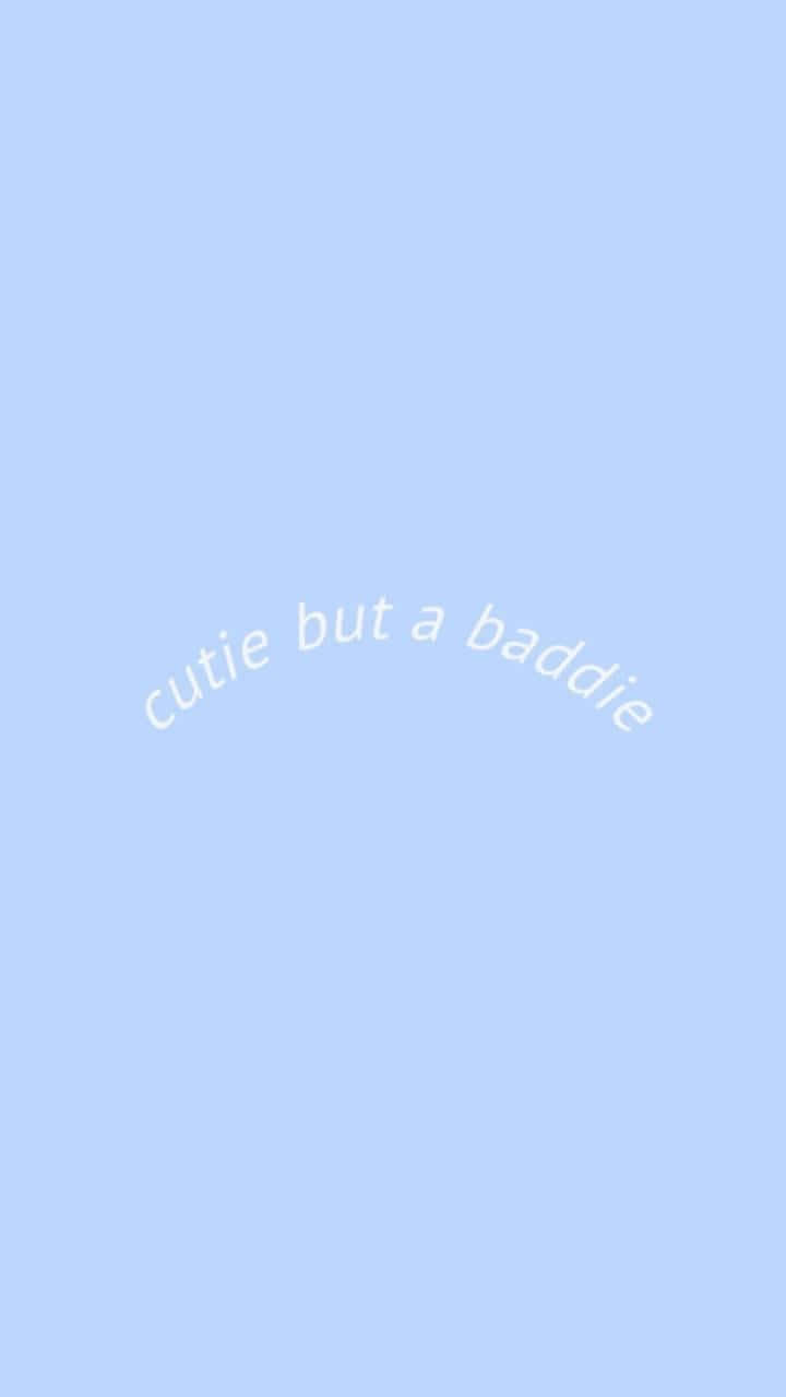 Oulike Minimalistiese Blou Baddie Muurpapier