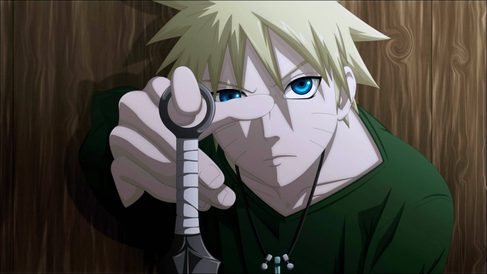 Oulike Naruto Blou Oë Muurpapier