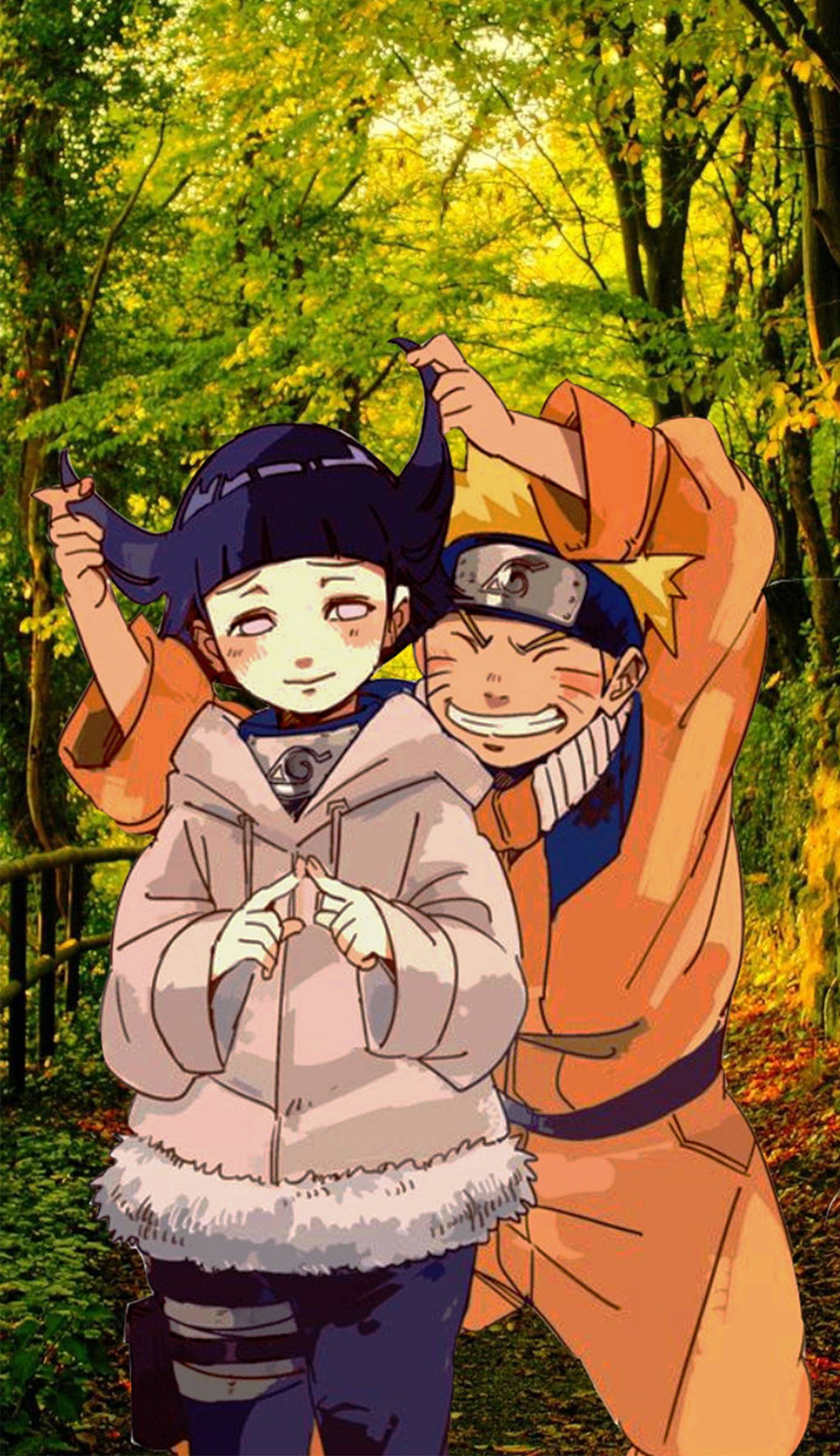 Oulike Naruto Bos-estetika Muurpapier