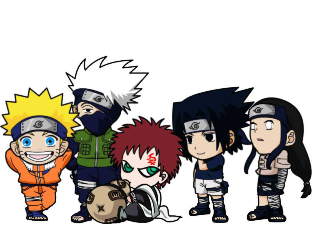 Oulike Naruto Chibi Ninjas Muurpapier