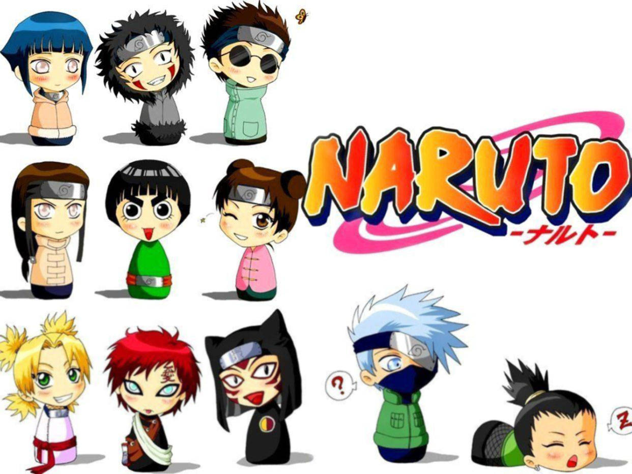 Oulike Naruto Chibi Karakters Muurpapier
